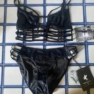 Black Caged One Teaspoon Bikini (Size M) New with tags